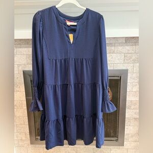 THML Navy Tiered Dress